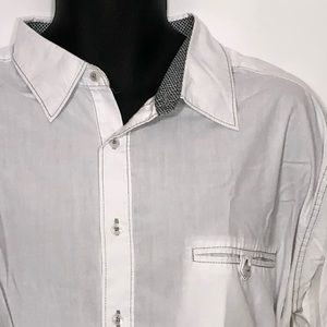 MD STUDIO white button down western flair